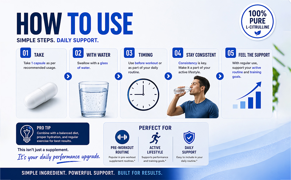 NutriJa L-Citrulline 800mg - 60 Veg Capsules | Potent Nitric Oxide (NO) Booster & Arginine Precursor | Pre-Workout Supplement for Muscle Pump & Blood Flow