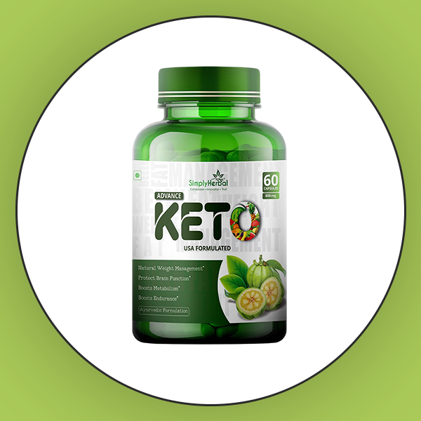Simply Herbal Advanced Keto Weight Management Supplement 1000MG with Green Tea Coffee Garcinia Cambogia Extract Pills Promote Appetite Suppression and Support Metabolism for Men & Women - 60 Capsules