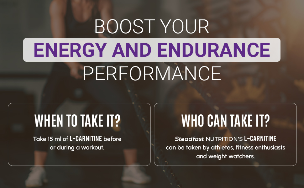 Steadfast Nutrition L-Carnitine 3000mg Liquid Supplement with Vitamin B5, Boosts Performance & Endurance (Orange 450ml)