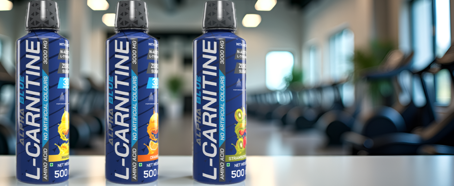 ALPHABLUE Liquid L-Carnitine 3000 mg - Supports Fat Metabolism, Weight Loss & Bodybuilding, Vitamin B5 & N-Acetyl L-Tyrosine| ORANGE | 500 ML |