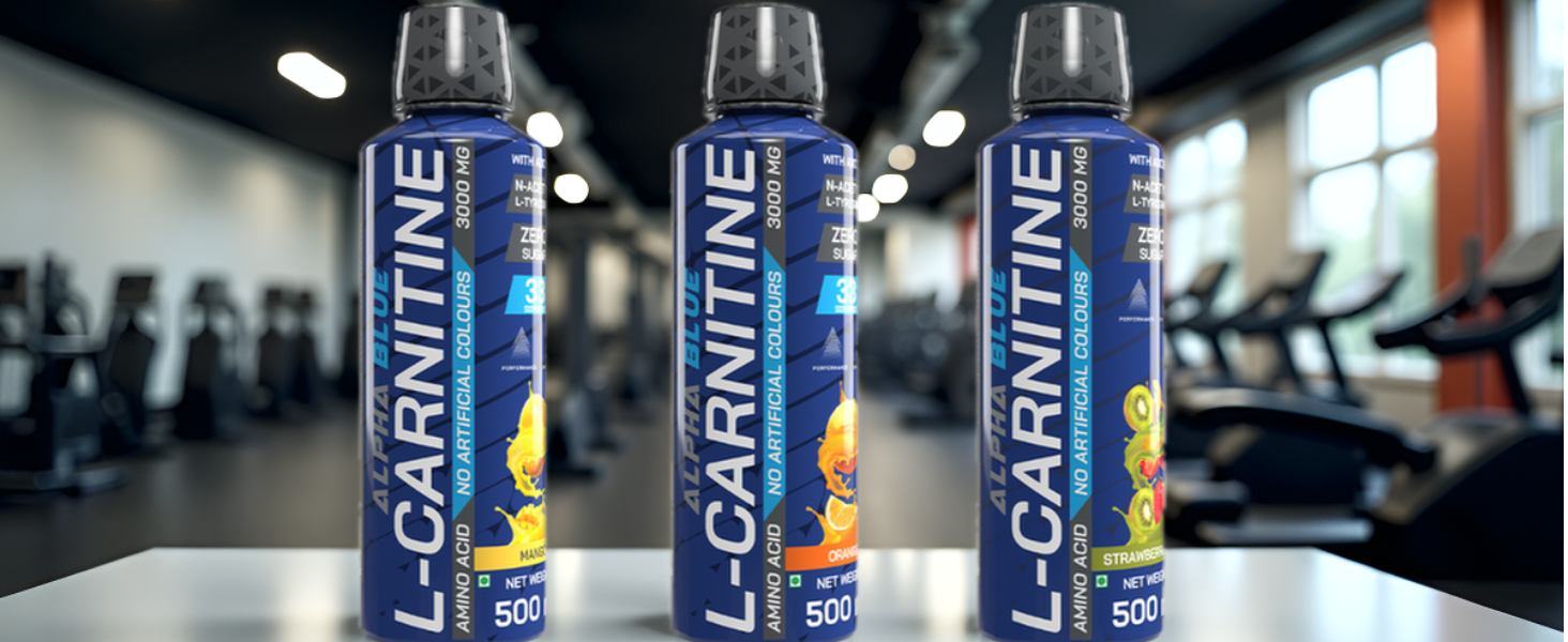 ALPHABLUE Liquid L-Carnitine 3000 mg - Supports Fat Metabolism, Weight Loss & Bodybuilding, Vitamin B5 & N-Acetyl L-Tyrosine| ORANGE | 500 ML |