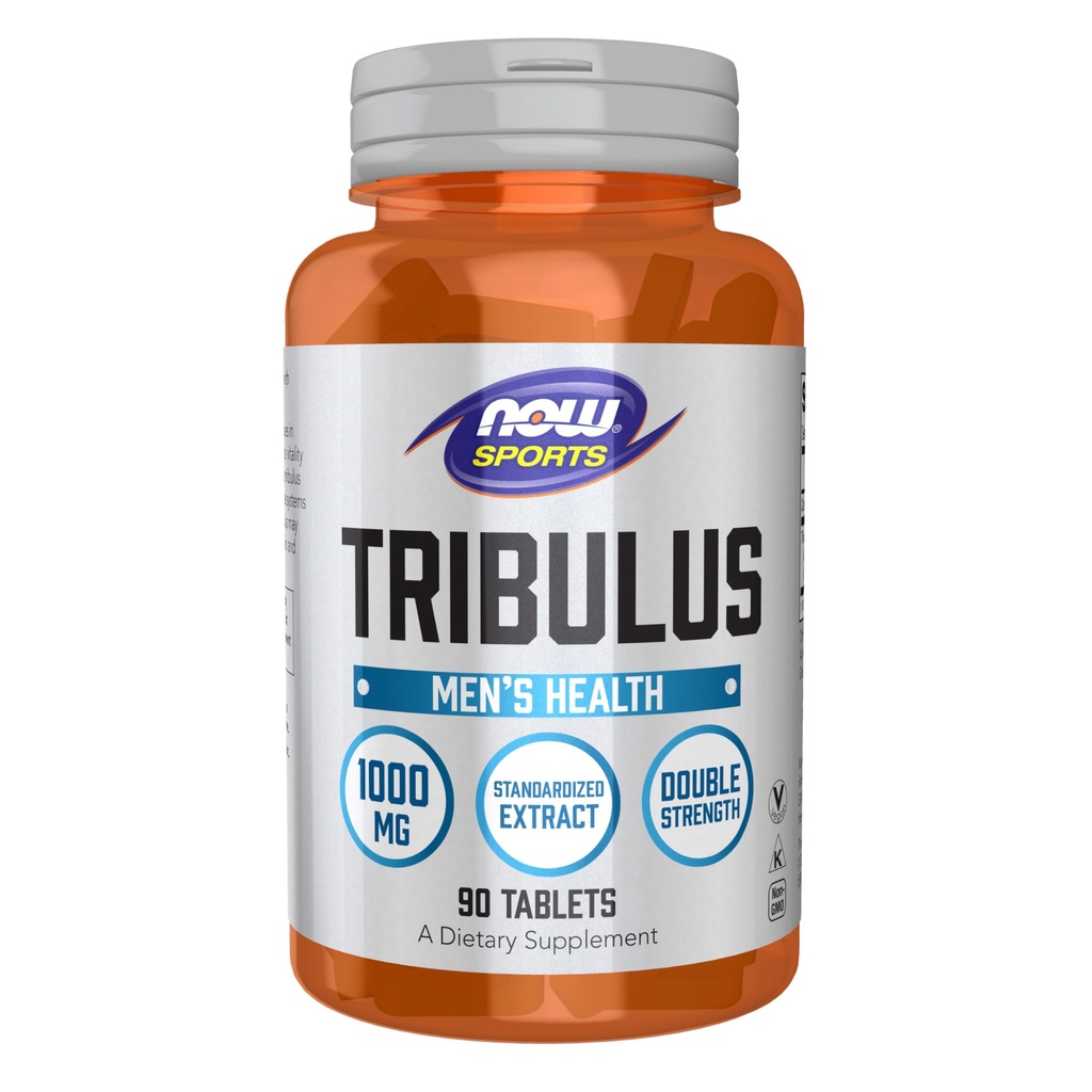 NOW Foods Sports Nutrition, Tribulus (Tribulus terrestris) 1,000 mg, Double Strength, Men's Health, 90 Tablets