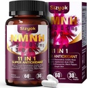 11-in-1 NMNH (Dihydronicotinamide Mononucleotide), 600mg per Serving, NAD+ Supplement with Resveratrol, CoQ10 to Support NAD+ Levels, NMNH Supplement for Anti-Aging, 60 Count, 30 Day Supply-66
