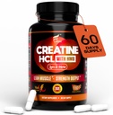 FOLONA Creatine HCL Capsules with HMB for Men & Women, 180 Vegan Capsules