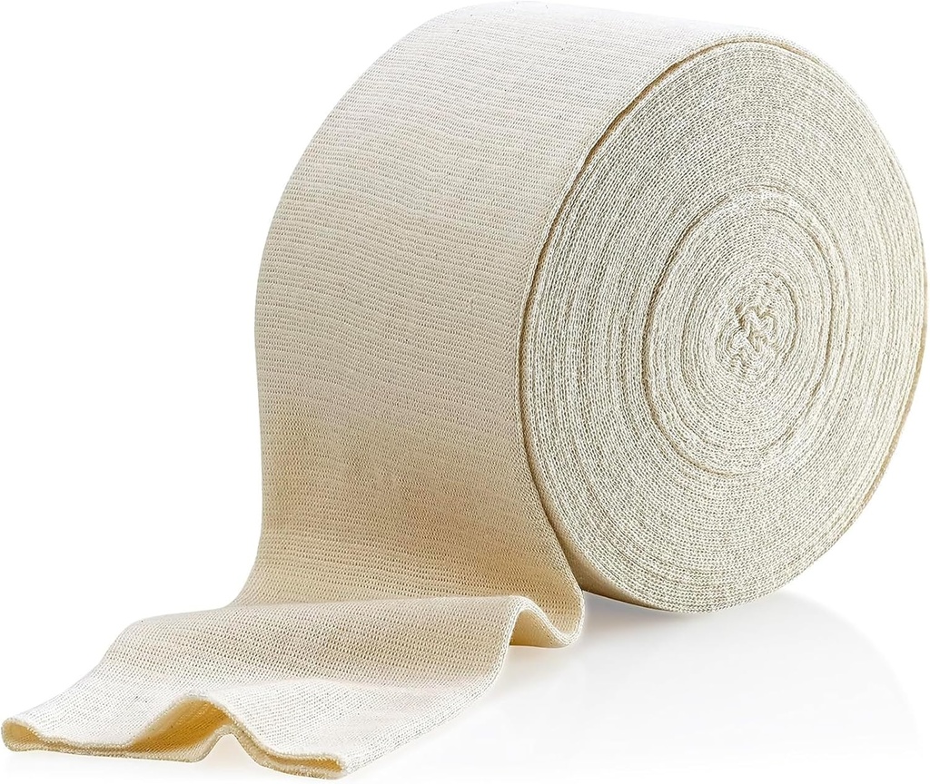 Elastic Tubular Support Bandage Size B, 10M Box - Natural Color (2.5" X 33 feet) for Large Knee Support Bandage -Medium Thigh, Cotton Spandex