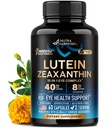 Eye Vitamins - Lutein and Zeaxanthin Supplements - AREDS2 Based - 60 Caps