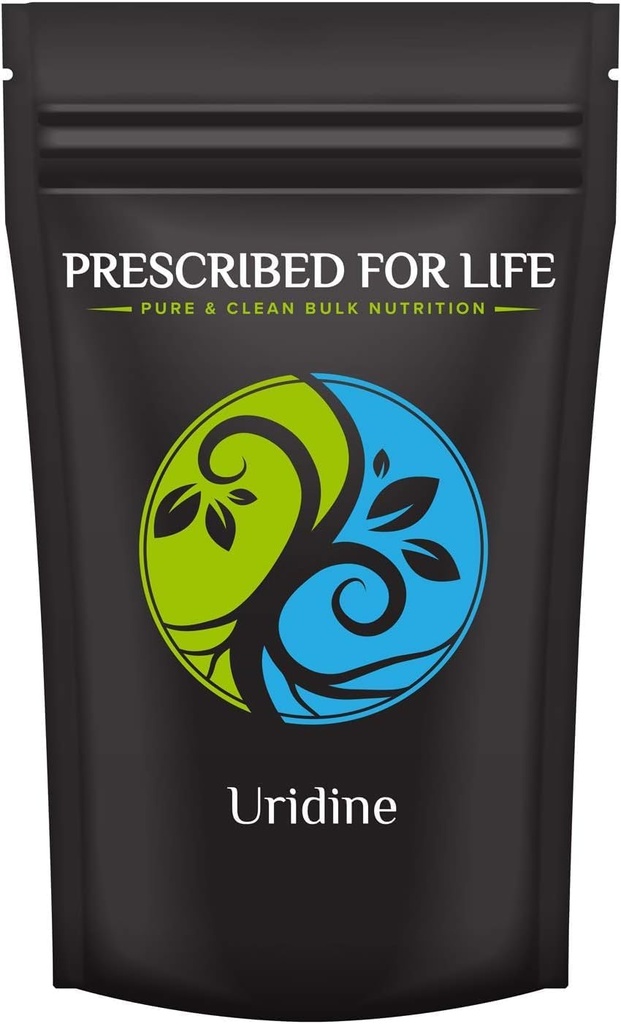 Prescribed For Life Uridine, Pure Uridine Monophosphate Powder, Nootropic Supplement for Memory, Clarity, & Focus, No Fillers, No Additives, Vegan, Non GMO (10kg / 22lb)