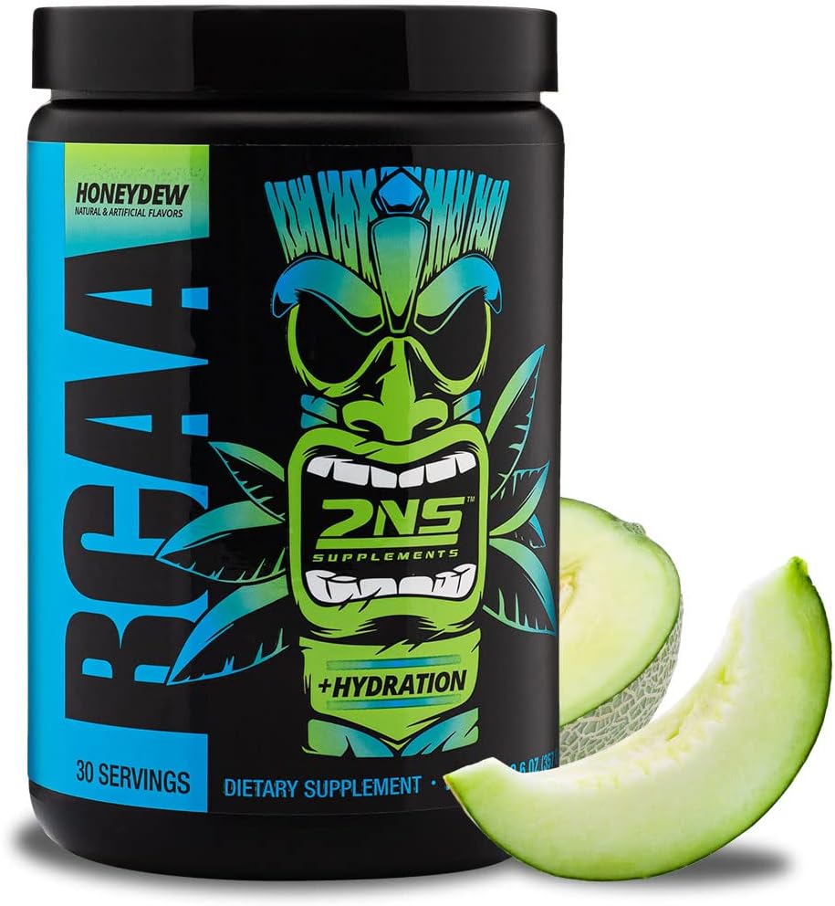 2nd Nature Supplements – BCAA Honeydew, 30 Servings, 12.6 Oz – 9 G Branched Chain Amino Acids – Supports Muscle Growth, Recovery & Endurance – Replenishes Electrolytes – No Sugars or Colors Added