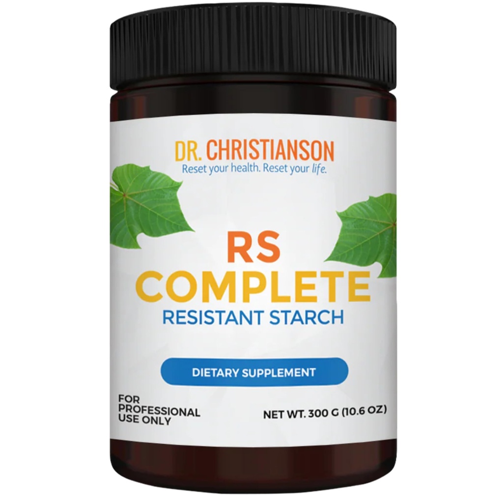 Dr. Christianson RS Complete - RS2 Resistant Starch Supplement Powder with Organic Green Banana Flour - Non-GMO + Dairy-Free Fiber Powder Supplement - The Metabolism Reset Diet (30 Servings / 300g)