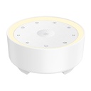 Kipcush White Noise Machine for Sleeping, Baby & Adults, High-Fidelity Non-Looping Sounds, Sleep Sound Machine with Dimmable Night Light, USB Powered, Memory Function, Home, Nursery & Travel