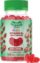 Vitamin D3 Jelly Bean Gummies for Kids, 25mcg/1000 IU Vitamin D, Nutritional Vegetarian Supplements, 120 Strawberry Blast Jelly Beans, Kosher