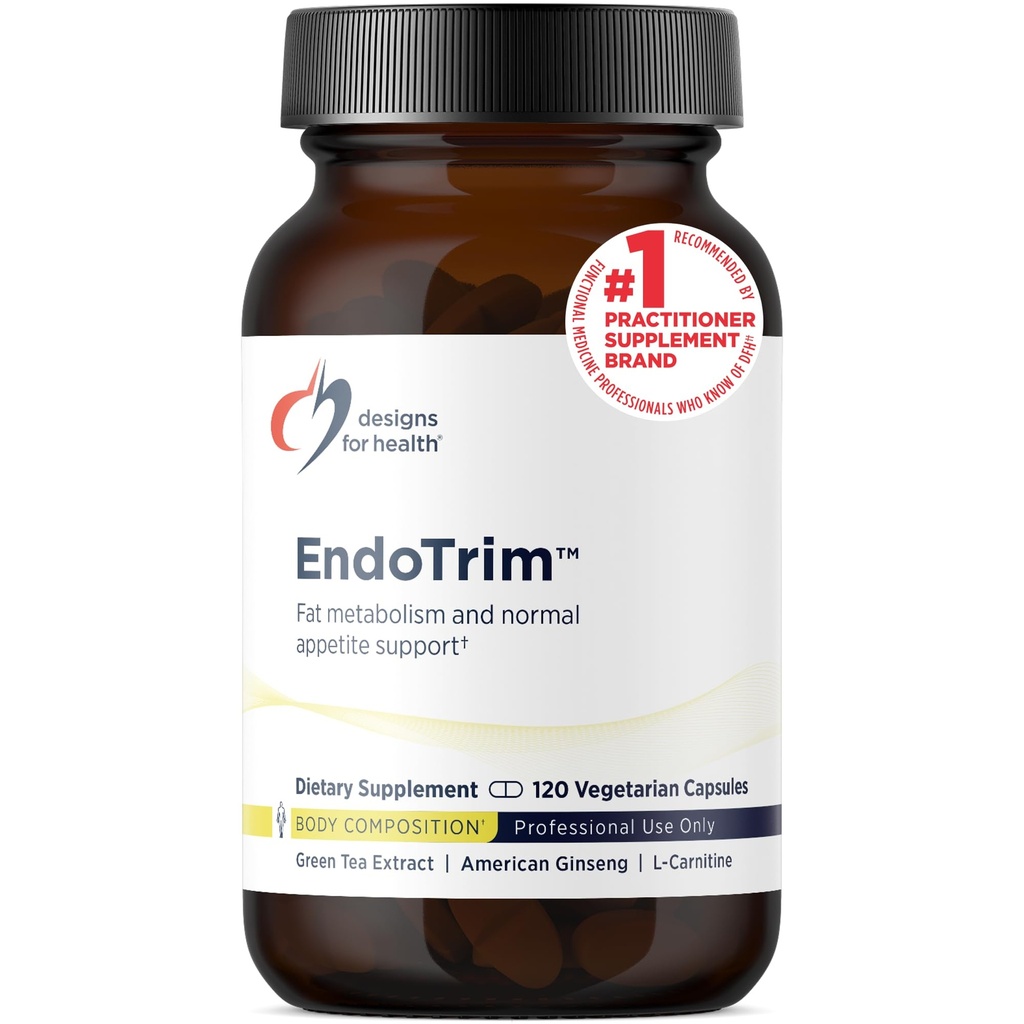Designs for Health EndoTrim - Green Tea Extract, Garcinia Cambogia, Coleus Forskohlii + L-Carnitine Supplement for Men + Women - Vegan (120 Capsules)