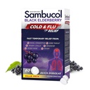 Sambucol Cold and Flu Relief Tablets - Homeopathic Black Elderberry Cold Medicine, Drowsy Free Remedy for Adults with Zinc, Quick-Dissolving Tablets for Men and Women - 60 Count | Homeopathic Black Elderberry Cold Medicine, Drowsy Free Remedy for Adults with Zinc, Flu Tablets for Men & Women
