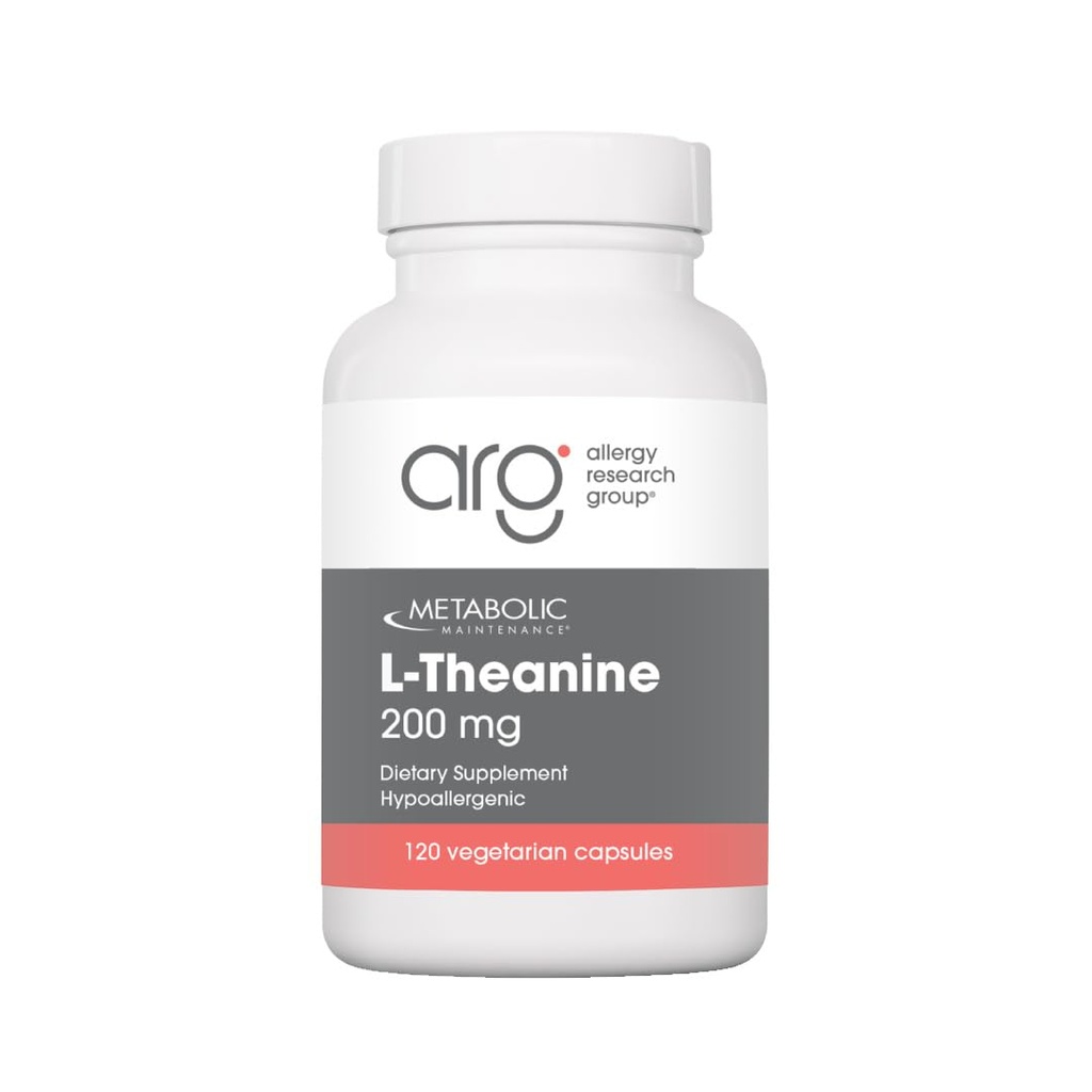 Metabolic Maintenance L-Theanine 200mg - L Theanine Supplement with Glycine for Calm Energy and Focus, Amino Acid for Sleep Support and Healthy Stress Response - 120 Capsules
