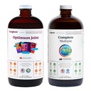 LIQUIDHEALTH Optimum Joint Glucosamine Chondroitin Supplement & Complete Multiple Daily Multivitamin Bundle for Men & Women - Immune Support, Bone Joint Health, Whole Foods - USA Made, Vegan, Non-GMO