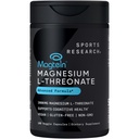 Sports Research® Magnesium L-Threonate Capsules 2000mg - High-Absorption Magtein® for Enhanced Brain Health, Memory, Focus & Restful Sleep Support - Vegan · Non-GMO · Gluten Free - 180 Count