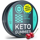 MCT Oil Keto Gummies Collagen Metabolism Booster - Pre Workout Gummy Energy Chews Keto Candy - Physical and Mental Energy, Low Carb, Low Calorie - 60 Cherry Collagen Gummies For Women and Men