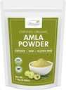 hennaco Organic Amla Powder| Amla Powder for Cooking, Smoothies, and Juices | Resealable Zip Lock Pouch | USDA Organic| Pure & Natural Indian Gooseberry Powder| 114 Grams (4 OZ)