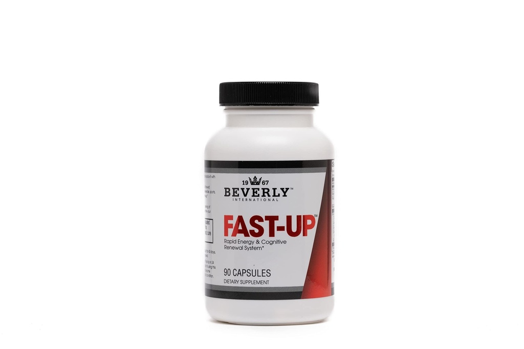 Beverly International Fast-Up, 90 Capsules. Feel-Better, Get Clarity, Clear Focus-Brain Booster. Ups Mood, New Energy, Pre-Workout Fuel, Motivation and Cognitive Performance in Moments.