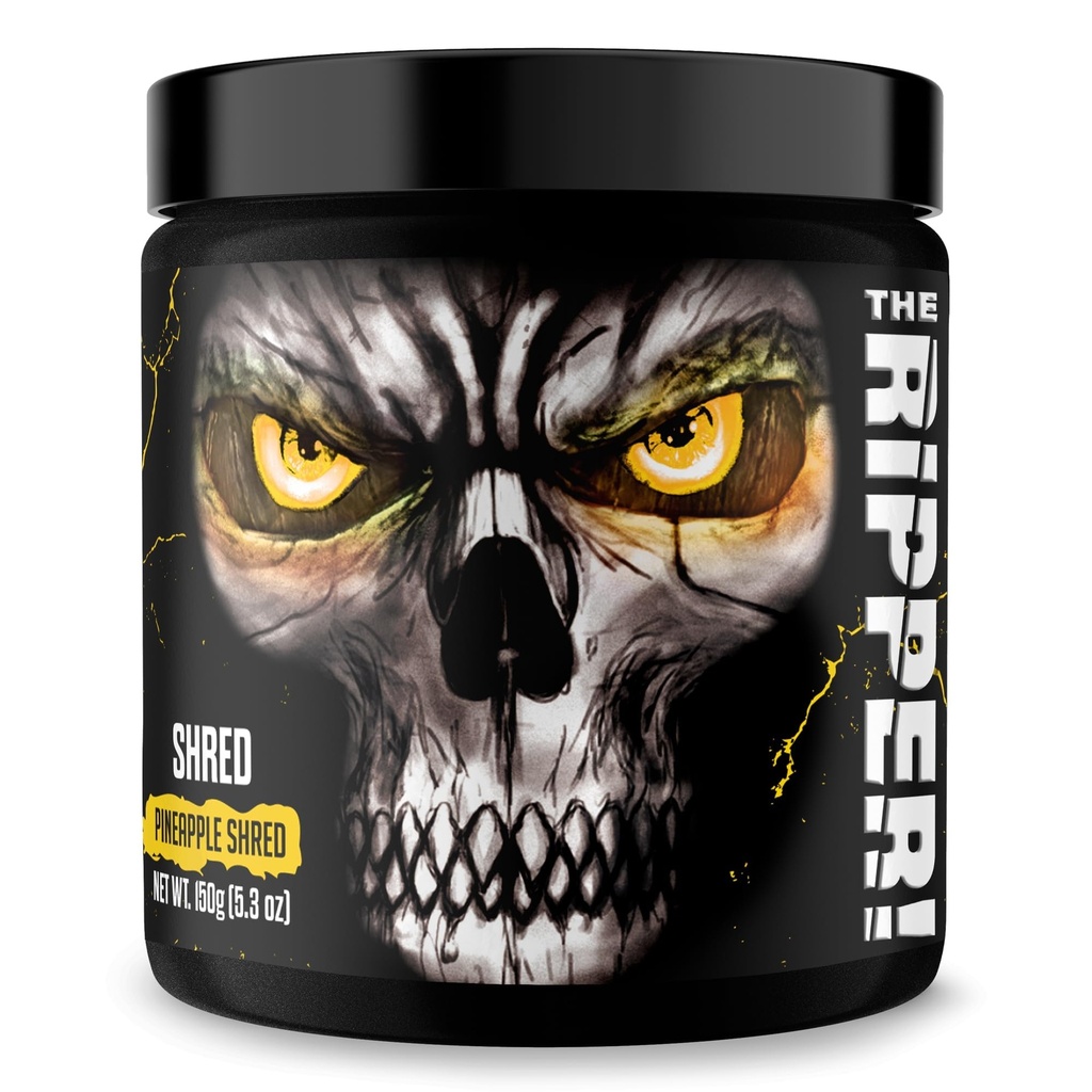JNX SPORTS The Ripper! Fat Burner Pre Workout for Men & Women – Thermogenic Fat Burning Powder & Appetite Suppressant, Boost Energy & Endurance – Pineapple Shred, 30 Servings