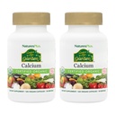 NaturesPlus Source of Life Garden Calcium - 120 Capsules, 2 Pack - Calcium Supplement with Magnesium & 20 Whole-Food Extracts - USDA Certified Organic, Non-GMO, Vegan, Gluten Free - 60 Total Servings