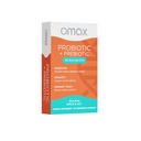 Omax Prebiotic & Probiotic 50 Billion CFU + Chicory Inulin, 10 Strains, Reduce Bloating, Digestion, SIBO, Leaky Gut, Vaginal pH, Acidophilus, Vegan, Dairy Free, Gluten Free, Blister Packaged