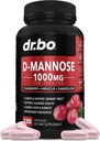D Mannose Supplements for Women Pills - Natural D-Mannose 500mg Capsules, Cranberry DMannose Pills 1000mg Per Serving - Bladder Flush & Urinary Tract Cleanse Health Supplement - 120 Veg Capsules