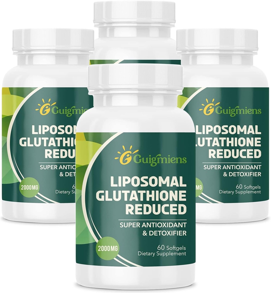 Liposomal Glutathione 2000 MG,10x Better Absorption,Glutathione Supplement with Hyaluronic Acid + Collagen Peptide + Resveratrol,Powerful Antioxidant,Health Aging,Immune Health,240 Count