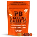 Caffeine Bullet Energy Chews - Chocolate Orange. 16 * 85mg - Faster Kick Than Pills, Gels & Gum. Sport Science for Running, Cycling, Gaming. A Pre Workout Endurance Boost.