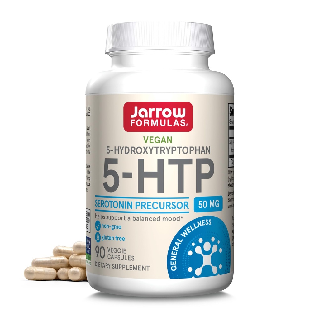 Jarrow Formulas, 5-HTP, 50 mg, 90 Veggie Caps