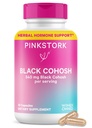 Pink Stork Black Cohosh Supplements for Women, 540 mg, 30 Capsules | Pure Black Cohosh, Supports Hormone Balance for Fertility, Perimenopause + Menopause Comfort