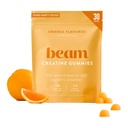 BEAM Creatine Gummies – Creatine Monohydrate Gummies with 5g Creatine, Sugar Free, Muscle Strength & Workout Recovery Support, Creatine Gummies for Women and Men, Orange Flavor, Vegan, 30 Servings