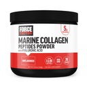 Force Factor Marine Collagen Powder for Women and Men, Marine Collagen Peptides Type I & III with Hyaluronic Acid to Support Healthy Hair, Skin, Nails, Bones, and Joints, Unflavored, 30 Servings