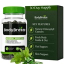 Chlorophyll Capsule Pills Natural Body Deodorant Supplement | Odor Eleminator, Armpits, Fresh Breath, Under Area & Gut Cleanse & Health (30 Capsules)