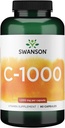 Swanson Vitamin C w/Rose HIPS - Herbal Supplement Promoting Skin Health, Heart Health & Immune System Support - Natural Formula Promoting Protection & Wellness - (90 Capsules, 1000mg Each)