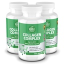 Multi Collagen Protein Peptides Supplement Capsules - 1800mg Collagen Complex Types I, II, III, V, X - Joint Support, Healthy Hair, Skin, Nails, Beauty Vitamins, 100% Natural, Non-GMO 270ct (3)