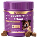 Probiotics for Dogs - 800M CFU Dog Probiotic Chews with Digestive Enzymes & Pumpkin | Seasonal Allergy, Itchy Skin & Immune Support for All Breeds - 90 Soft Chews, Chicken Flavor