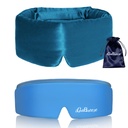 Silk Sleep Eye Mask Bundle with Cooling Gel Eye Mask (2 Items)