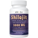 2000 MG Shilajit Supplement,Shilajit Resin Organic,Shilajit Capsules,100% Pure Shilajit with 85+ Trace Minerals & 60% Fulvic Acid,Boost Energy & Immunity,Vegetarian,Natural,60 Capsules