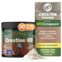 EarthNutri Creatine Monohydrate Powder - Pure Creatine Supplement for Muscle Strength, Strength & Performance - Non-GMO, Sugar-Free, Additive-Free – for Men & Women, Flavored 250g