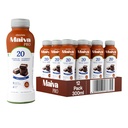 Maiva Pro Chocolate Plant Protein Shake - 300ml (Pack of 12) | 20g Protein , 20 Vitamins & Minerals | Smooth & Delicious | Light on Stomach | Vegan, Lactose-Free, No Added Sugar, No Preservatives, No Artificial Sweetener