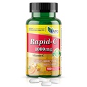 America Medic & Science Rapid-C 1000mg Vitamin C Supplement (1 Pack of 100 Tablets) Energy Booster, Daily Immune System Support, Antioxidant | Vegan, Non-GMO Coated Ascorbic Acid for Adult Men & Women