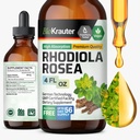 BIO KRAUTER® Rhodiola Rosea for Calm & Sleep Support - Vegan Rhodiola Rosea Supplement for Mood Support - Natural Calm Drops for Relaxation, 4 Fl.Oz 56-Day Supply, Alcohol & Sugar Free