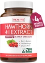 Super Potent Hawthorn Berry Extract Capsules - Hawthorn Berry Supplement Made from Extra Strength Concentrate to Support Heart and Digestive Health - Vegan Non-GMO & Gluten Free (4 Month Supply)