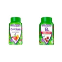 Vitafusion Chewable Calcium Gummy Vitamins for Bone and Teeth Support & Extra Strength Vitamin B12 Gummy Vitamins for Energy Metabolism Support and Nervous System Health Support