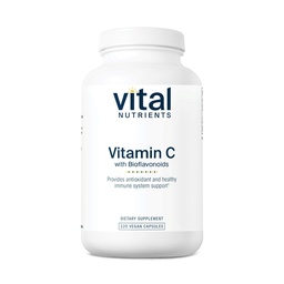 Vital Nutrients Vitamin C with Bioflavonoids, 220 Capsules