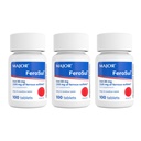 MAJOR Ferosul - Ferrous Sulfate 325mg Tablets with 65mg of Elemental Iron - Iron Supplement for Women, Men - Red - 100 Count (3 Pack)