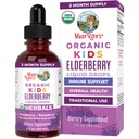MARYRUTH'S USDA Organic Elderberry Liquid Drops for Kids | Vegan Elderberry Extract Organic Glycerin | Immune Support Supplement | Overall Health | Formulated for Ages 4-13 | 1oz