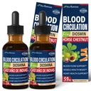 Blood Circulation Drops, Nitric Oxide Supplement for Blood Flow, Pressure & Heart Health W/Horse Chestnut Extract Liquid. Castaño de Indias y Diosmina para la Circulacion y Varices. 4 oz