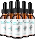 ZenCortex Tinnitus Ear Drops - ZenCortex 24, Zen Cortex Liquid Drops, ZenCortex Reviews, ZenCortex Drops for Ear Relief (5 Pack - 5 Month Supply)
